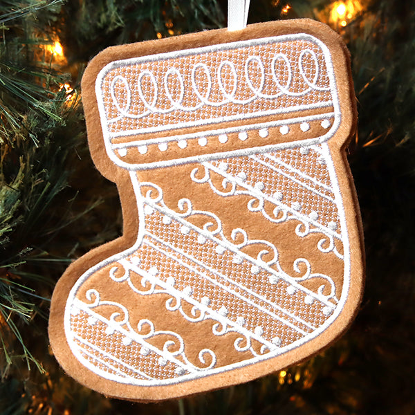 Deluxe Gingerbread Cookie - Stocking (In-the-Hoop)