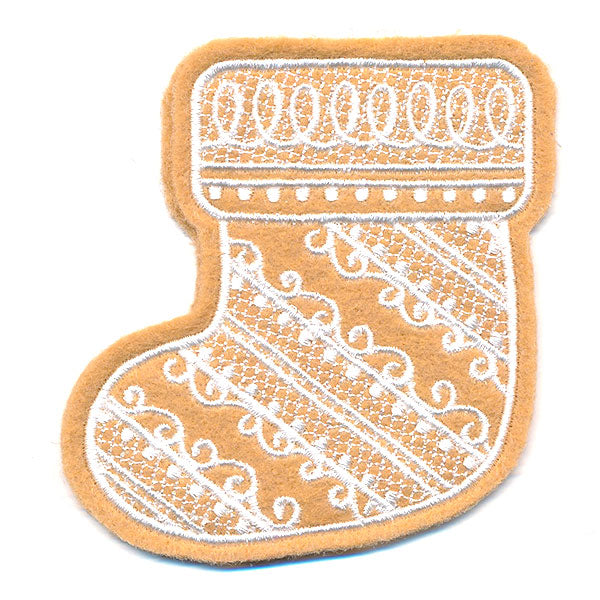 Deluxe Gingerbread Cookie - Stocking (In-the-Hoop)