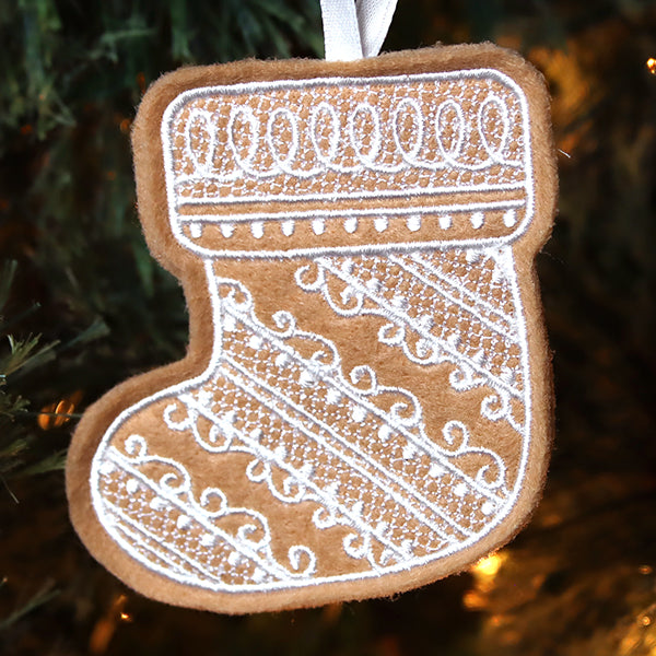 Deluxe Gingerbread Cookie - Stocking (In-the-Hoop)
