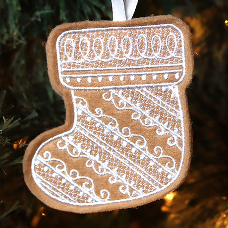 Deluxe Gingerbread Cookie - Stocking (In-the-Hoop)
