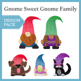 A Gnome Sweet Gnome Family Design Pack