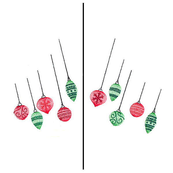 Fa-la-la Festive Ornament Mask Motif