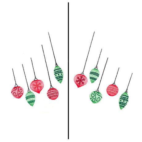 Fa-la-la Festive Ornament Mask Motif