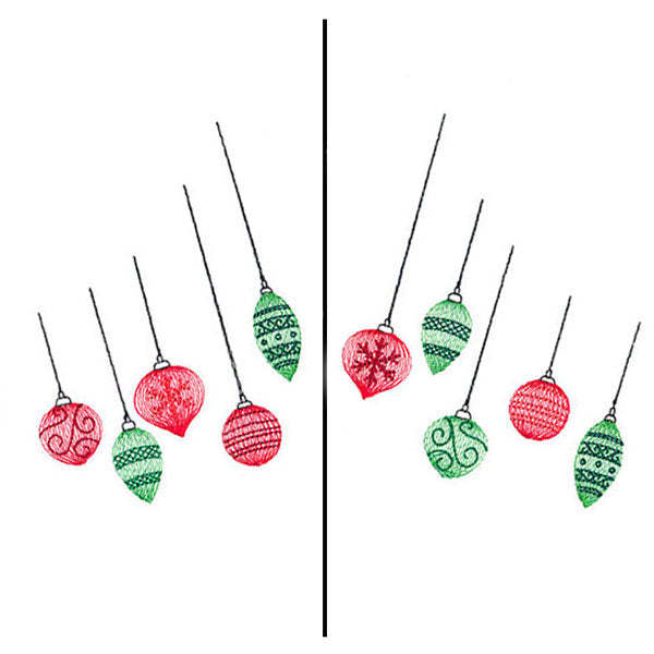 Fa-la-la Festive Ornament Mask Motif