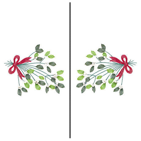 Fa-la-la Festive Mistletoe Mask Motif
