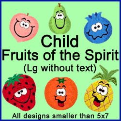 A Fruits of the Spirit Design Pack (Child, W/Out Text)