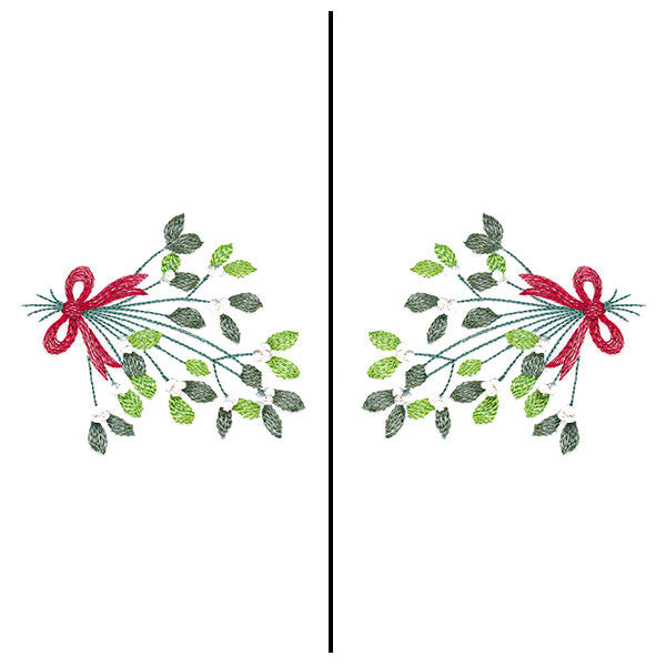 Fa-la-la Festive Mistletoe Mask Motif