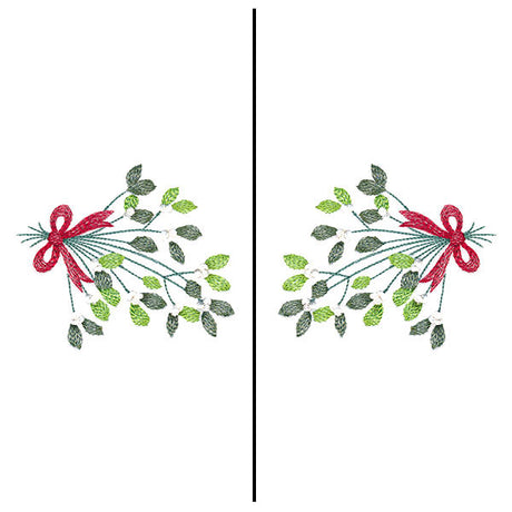 Fa-la-la Festive Mistletoe Mask Motif
