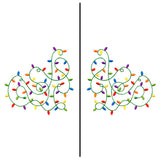 Fa-la-la Festive Lights Mask Motif