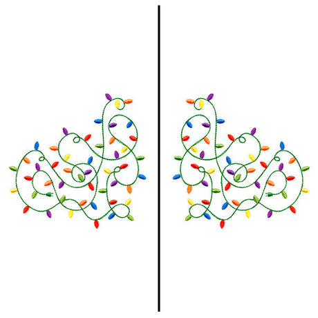 Fa-la-la Festive Lights Mask Motif