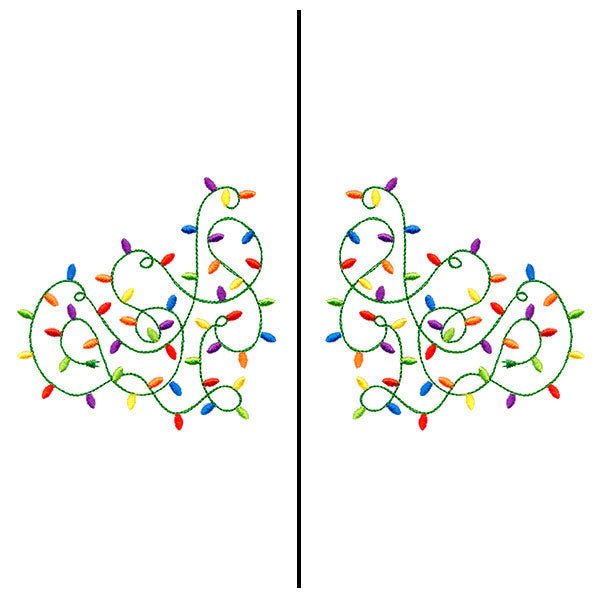 Fa-la-la Festive Lights Mask Motif