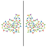 Fa-la-la Festive Lights Mask Motif