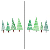 Fa-la-la Festive Trees Mask Motif