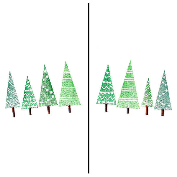 Fa-la-la Festive Trees Mask Motif