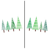 Fa-la-la Festive Trees Mask Motif