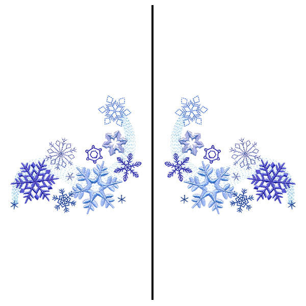Fa-la-la Festive Snowflake Mask Motif