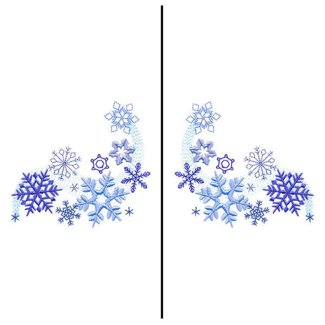 Fa-la-la Festive Snowflake Mask Motif
