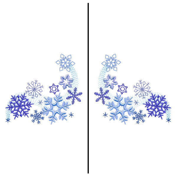 Fa-la-la Festive Snowflake Mask Motif