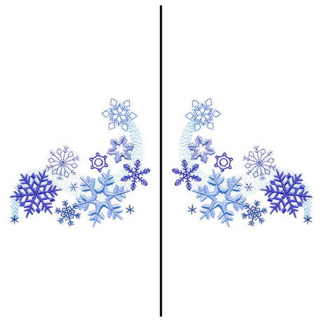 Fa-la-la Festive Snowflake Mask Motif
