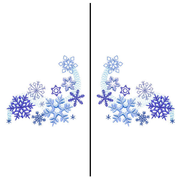 Fa-la-la Festive Snowflake Mask Motif