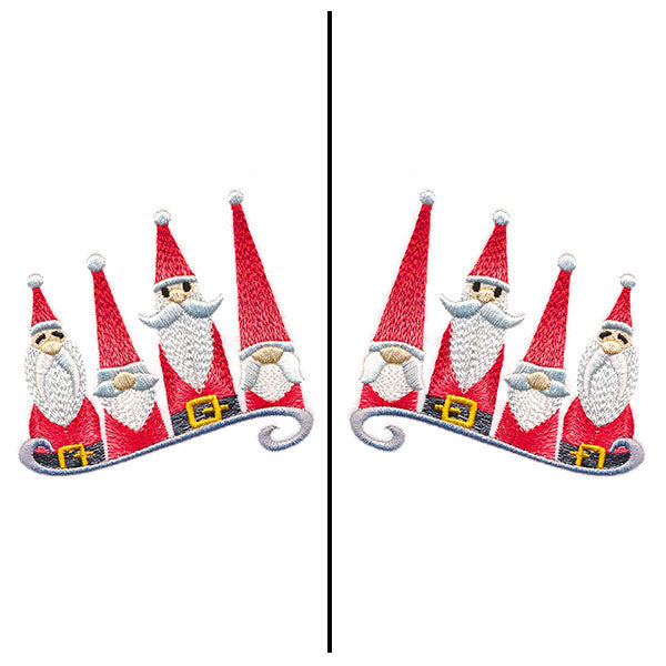 Fa-la-la Festive Santa Mask Motif