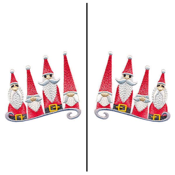 Fa-la-la Festive Santa Mask Motif