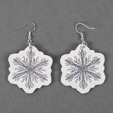 Winter Snowflakes Leather Earrings (In-the-Hoop)