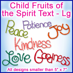 A Fruits of the Spirit Text Design Pack