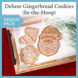 A Deluxe Gingerbread Cookies (In-the-Hoop) Design Pack