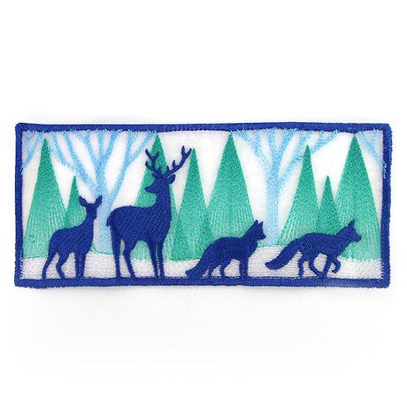 Woodland Winter Scene Votive Wrap (Organza)