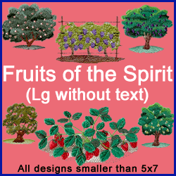 A Fruits of the Spirit Design Pack (Trees, W/Out Text)