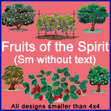 A Fruits of the Spirit Design Pack (Trees, W/Out Text)