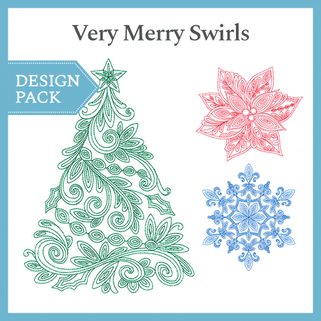 A Very Merry Swirls Design Pack