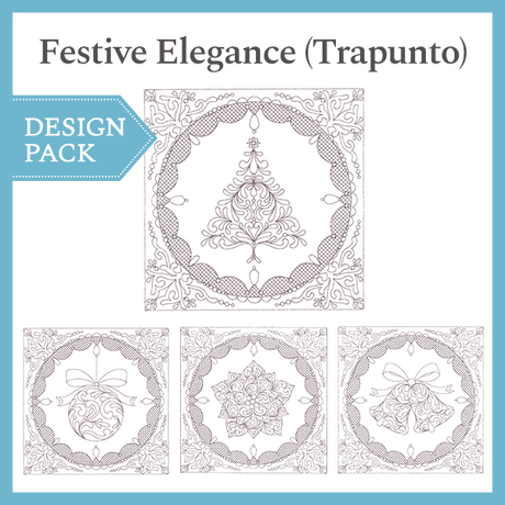 A Festive Elegance (Trapunto) Design Pack