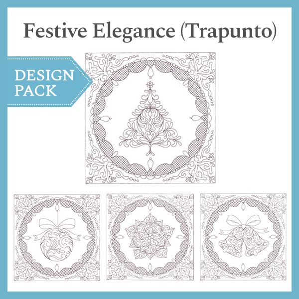 A Festive Elegance (Trapunto) Design Pack