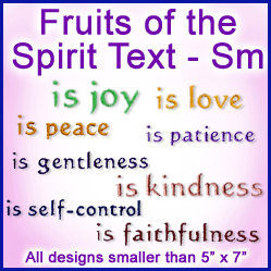 A Fruits of the Spirit Text Design Pack ( Text)