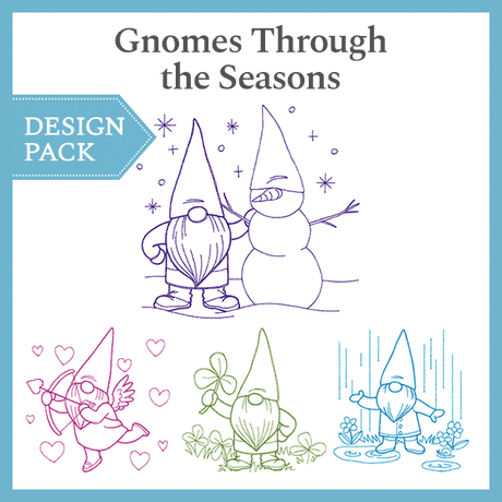A Gnomes Through the Seasons Design Pack