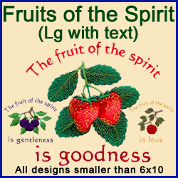 A Fruits of the Spirit Design Pack (Fruit, W/Text)