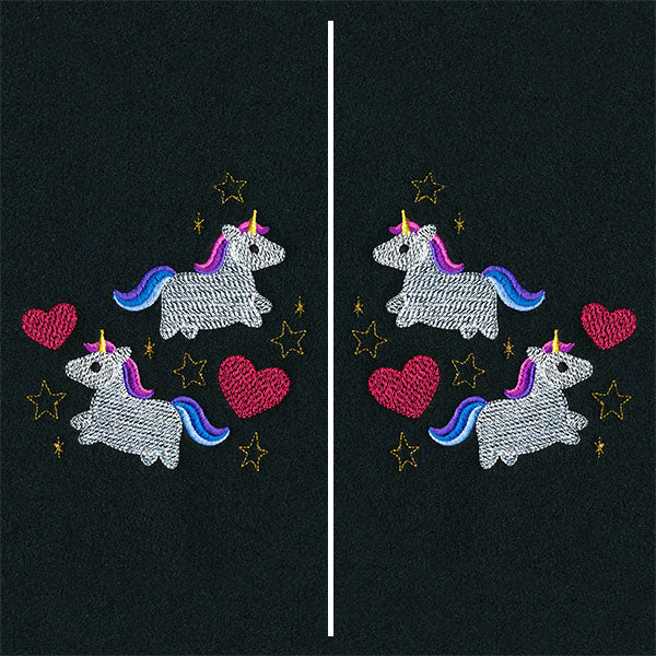 Dreamy Unicorns Mask Motif