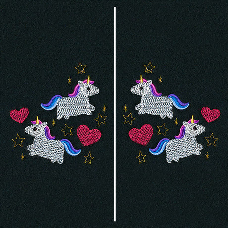 Dreamy Unicorns Mask Motif
