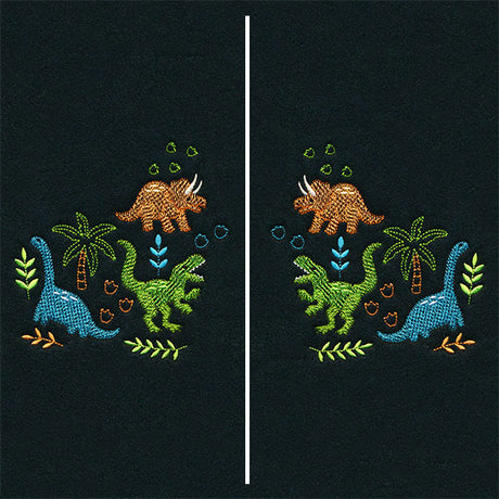 Friendly Dinosaur Pals Mask Motif