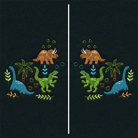 Friendly Dinosaur Pals Mask Motif