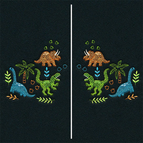 Friendly Dinosaur Pals Mask Motif