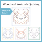 A Woodland Animals Quilting Design Pack