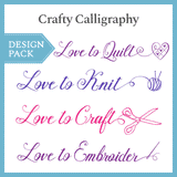 A Crafty Calligraphy Design Pack