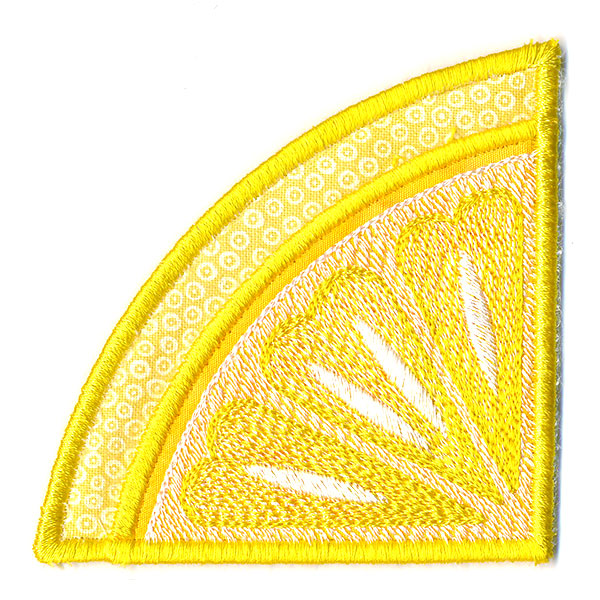 Lemon Corner Bookmark (In-the-Hoop)
