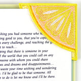 Lemon Corner Bookmark (In-the-Hoop)