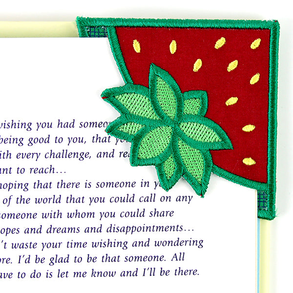Strawberry Corner Bookmark (In-the-Hoop)
