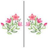 Delicate Wildflowers Mask Motif