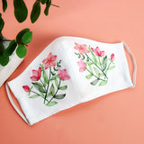 Delicate Wildflowers Mask Motif